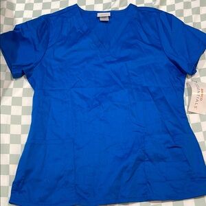 Braco Essentials Women's Blue Scrub Top